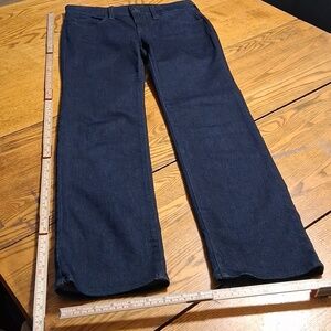 NYDJ Jeans Womens 4P BLUE MARILYN STRAIGHT Denim Used Preowned Pants Dark Wash